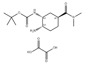 Tert - butyl (1r, 2s, 5s) -2-azido-5-[(dimethylamino) carbonyl] cyclohexylcarbamate asam oksalat No.:1353893-22-7